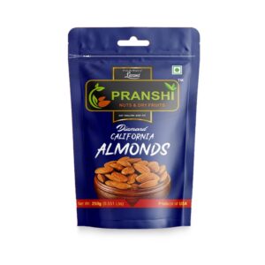 Pranshi Nuts California Almonds<br><br> Diamond | 250 Gm